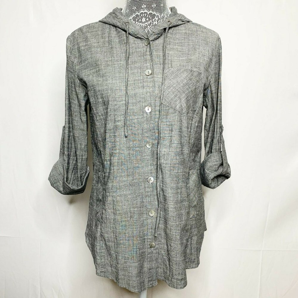 Staples Hoodie Women S Grey Multicolored Hooded Lo